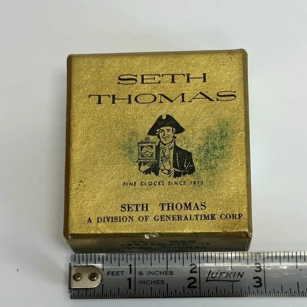 Vtg Seth Thomas Classmate 11 No 948 Red Leather 30 hr Travel Alarm Clock - READ!